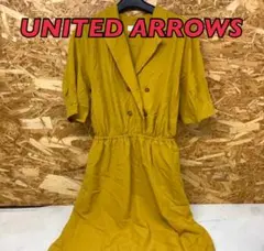 ユナイテッドアローズ ワンピース レディース マスタード 半袖 上品（ゆ-94