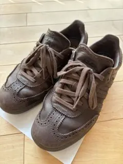 adidas レザースニーカー　サンバ　ブラウン