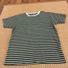 美品 grn TOKYO JAPAN ボーダーTシャツ サイズ2 緑