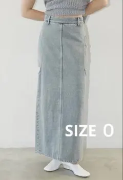 【CLANE】CIRCLE CUT LAYERED DENIM SKIRT 0のサムネイル