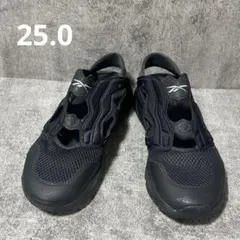 美品✨【Reebok】フューリーライト スリッポン 黒 ブラック サンダル 