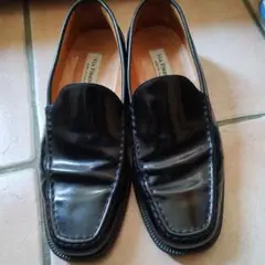 VIA FIRENZE 黒 ローファー メンズ 7½ made in ITALY