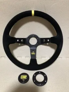 momo スエード 3本スポーク ステアリング レーシングカート - メルカリ