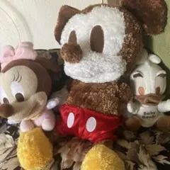 ぬいぐるみ　ミッキー　ミニー　ドナルド３点セット