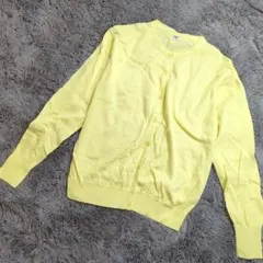 UNIQLO ユニクロ【M】UVカットスーピマコットンクルーネックカーディガン