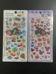 プチドロップステッカー　カップケーキ　ディズニー　ピクサー　プチドロ　カーズ