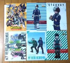 バンダイ クリアファイル＆ステッカー 緑谷出久＆轟焦凍 2枚セット バンダイ クリアファイル＆ステッカー 緑谷出久＆轟焦凍 2枚セット