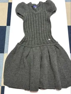 BURBERRY BLUE LABEL★半袖★フレアニットワンピース ラメ