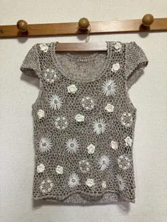 Vernice Fresca ヴェルニーチェフレスカ お花モチーフ ニット 42