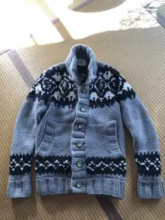 ウール100% ノルディック柄セーター Mサイズ