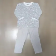 花柄90cm薄手ベビーパジャマ上下セット