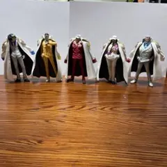 ワンピース 元海軍大将サカズキ、クザン、ボルサリーノ？他フィギュア 5体セット