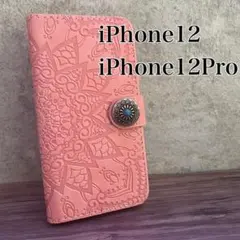 iPhone12/12Pro　iPhoneケース　手帳型　手帳型ケース　革ケース