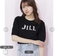 新品　JILL ブラック ロゴ Tシャツ 半袖のサムネイル