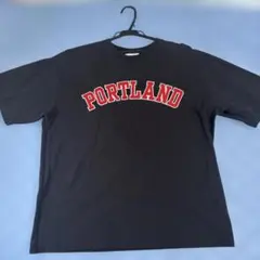 GOOD crew PORTLAND ロゴ刺繍 Tシャツ ブラック