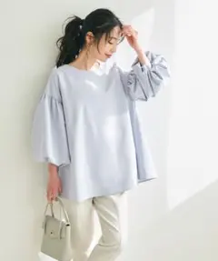 coca 袖バルーンAラインブラウス