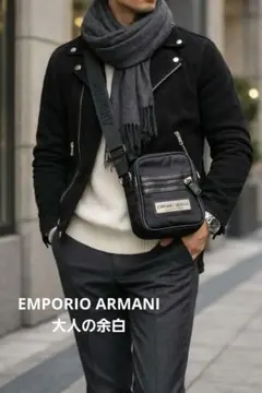 SALE⭐EMPORIO ARMANI 正規品 ミニショルダーバッグ 黒