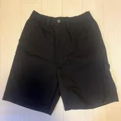 GU ジーユー　ペインターハーフパンツ　ブラック　XSサイズ