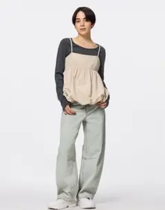 バレルレッグジーンズB+EC(丈短め68.0cm)(セットアップ可能)