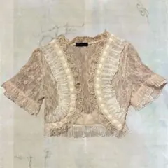 axes レース 半袖カーディガン 森ガール フェアリーコア 姫ギャル