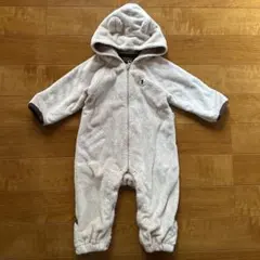 MIKI HOUSE FIRST フード付きロンパース