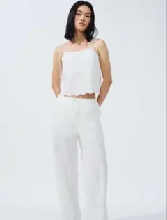 H&M タイストラップ刺繍トップスのサムネイル