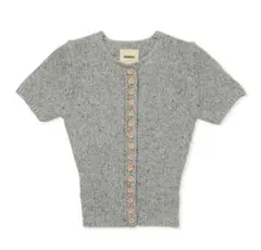 SHISHIKUI MANIBO HAN 半袖ニット メニボ shishikui MANIBO HAN D.GRAY.M メニボ 半袖ニット - メルカリ