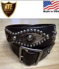 ⭐️HTC⭐️ピーナッツ⭐️ブラック(茶芯)⭐️マルチストーン⭐️シルバースタッズ⭐️34