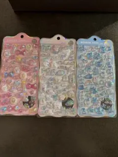 【正規品】ボンボンドロップシール　ちゅるきら　3枚セット
