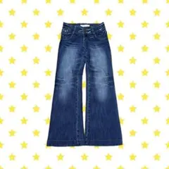 古着 ローライズ フレア デニムパンツ 平成 ギャル y2k 00s グランジ
