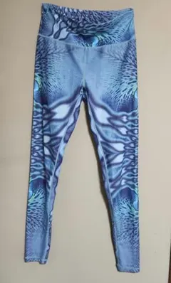 青のグラデーション ヨガパンツ Mサイズ