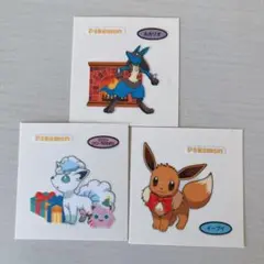 ポケモンパン デコキャラシール 3枚セット