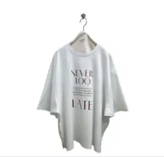 ayane ドッキングレバックギャザーTシャツ　ホワイトのサムネイル