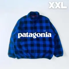 Patagonia 2014年 シンチラスナップT ニカラグア製 XXL 青/黒