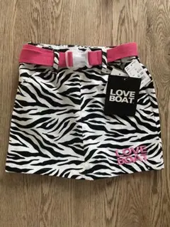 【新品未使用】LOVE BOAT ゼブラ柄スカート 120 ギャル　平成