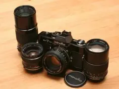 MINOLTA SR-T101 ブラック ＋ MC ROKKORレンズ4本セット