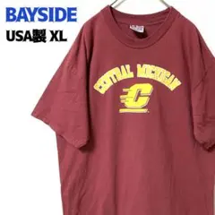 USA製 BAYSIDE Tシャツ カレッジフットボール ゆるだぼ  XL 古着