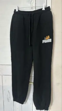 PUMA ブラック ジョガーパンツ