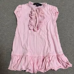 ラルフローレン 90 子供服　女の子　ワンピース　チュニック　ピンク　フリル