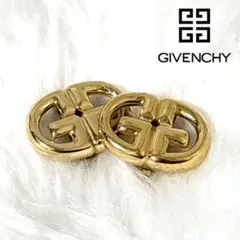 【美品】 GIVENCHY クリップ式 イヤリング ゴールド金具 Gロゴ 金