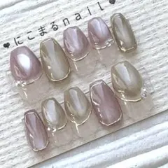 メルカリ便 ネイルチップ 現品 ニュアンス マグネット ネイル NO.411