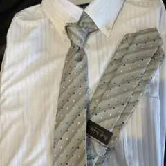 ポ*ン様 ポールスミスコレクション ネクタイ シルバードット
