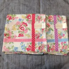 LAURA ASHLEY 花柄ハンカチ 2枚セット