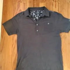 Ikka ダークグレー ポロシャツ