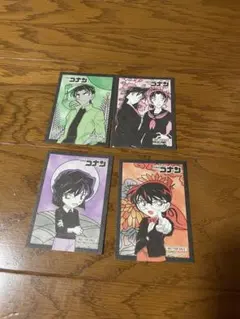 名探偵コナン アニメイトフェア 非売品 ステッカー 花札 4枚セット