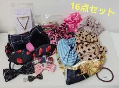 ヘアアクセサリー セット リボン バナナクリップ ヘアバンド　シュシュ