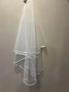 ホワイト 二層式 ウェディングベール