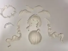 ルナに捧ぐ 無塗装ヘアパーツ 髪パーツ 籠中鳥 水中鳥