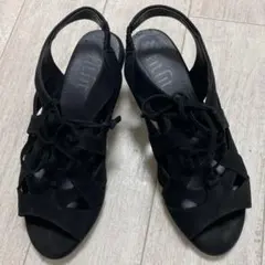 fitfit フィットフィット　サンダル　ブラック　スウェード　グルカ　黒のサムネイル
