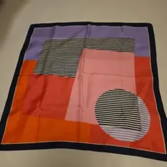 J*r様 pierre cardin 幾何学模様 シルクスカーフ　012